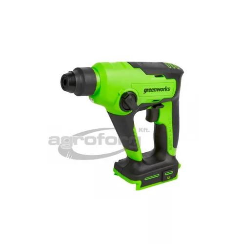 Fúró-vésőkalapács akkumulátoros Greenworks GD24SDS1 24v, ütőerő 1.2j, sds plus, akku és töltő nélkül