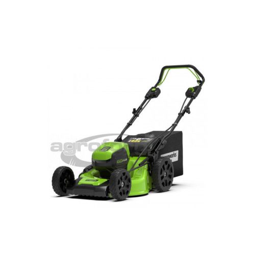 Fűnyíró fűgyűjtős, akkumulátoros, önjáró Greenworks GD60LM46SP 60 v, 46 cm, akku- és töltő nélkül