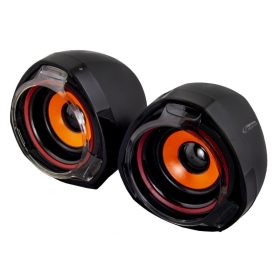   Esperanza Rumba USB Stereo Speakers 2.0 - Kis méretű, fekete színű hangszórók - EP141