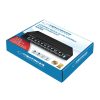 Esperanza 8 portos PoE switch 10/100/1000 Matrix-szal és 2 uplink porttal - ENS108