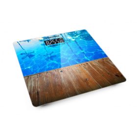   Esperanza digitális fürdőszobai mérleg - Waikiki design, üveg felülettel, 150 kg-ig mérés, LCD kijelzővel - EBS011