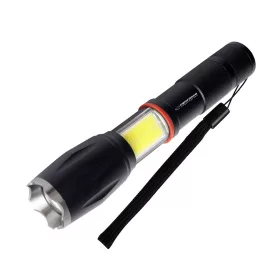   Esperanza Dione LED kézi zseblámpa oldalsó COB reflektorral
