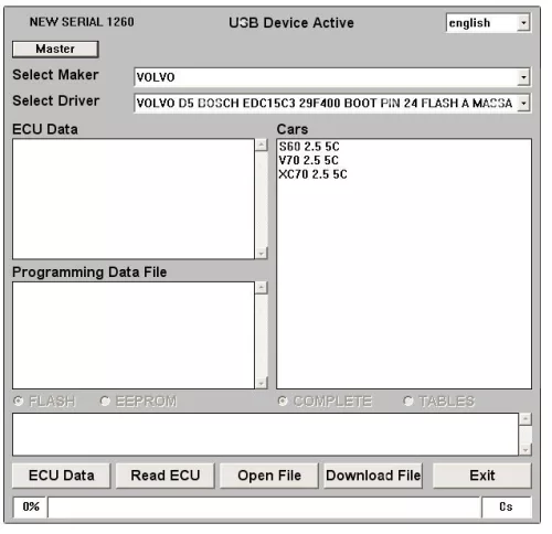 Galletto 1260 ECU Flasher EOBD 2 OBDII OBD chiptuning kábel