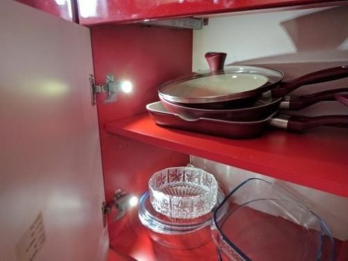 Szekrény világítás, gardrób világítás (mozgásérzékelős) 4 db