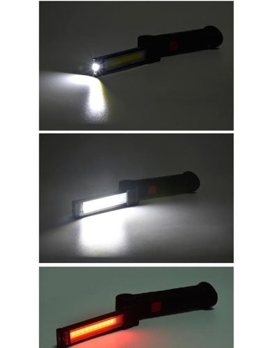 USB-n keresztül tölthető 360 fokban forgatható mágneses LED lámpa, vészvilágítás, állítható fényerővel