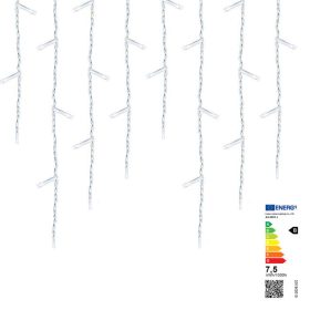   LED-es jégcsap fényfüggöny 2 méretben, hidegfehér-690 LED-del