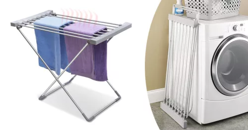 Elektromos ruhaszárító 120 W, 8 szárítórúddal