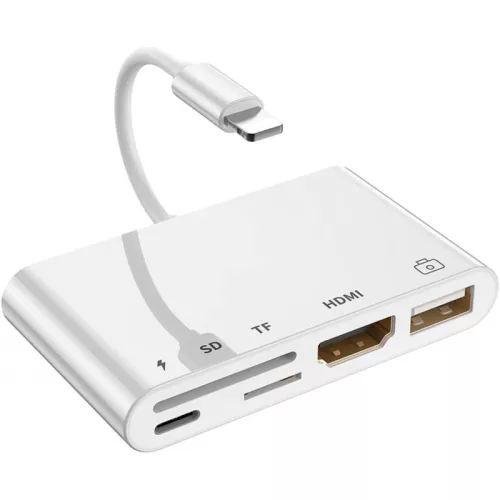 videó adapter 5 az 1-ben LXJ-THT-020 fehér