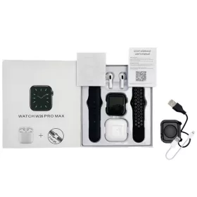   W26 Promax okosóra csomag (okosóra + ajándék Bluetooth headsettel és plusz kárpáltál)