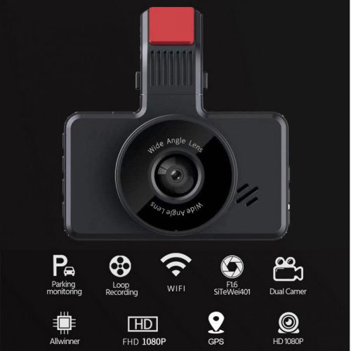 REC G50 autós fedélzeti kamera 3 colos HD kijelző