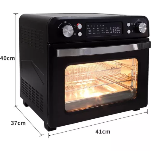 Abossk Air (25L) 1700W Digitális kijelzős légkeveréses sütő - fekete