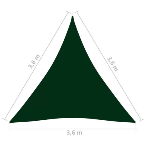 SunGlide háromszög napvitorla (VEGYES,VÉLETLENSZERŰ SZÍN!!) 3,6m x 3,6m x3,6m