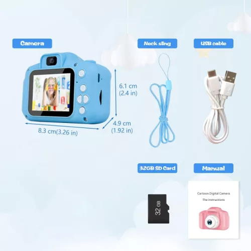 digitális kamera gyerekeknek - 13MP, 4x optikai zoom