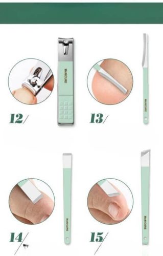 Manikűr és pedikűr készlet (16 db)