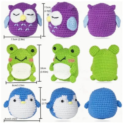 Kezdő állatos horgolókészlet