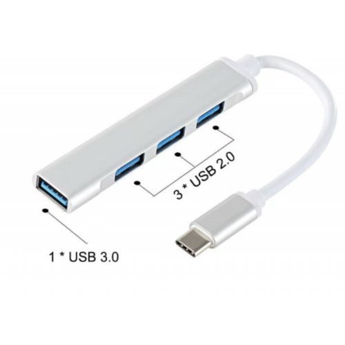 Type C 3.0, HUB 4 portos USB-elosztó fehér