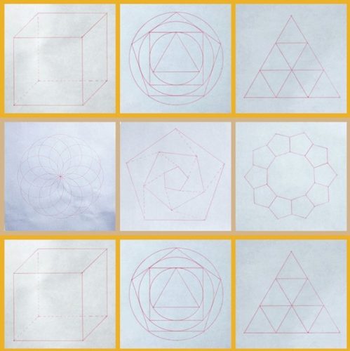 Tervező vonalzó, Művész vonalzó, Multifunkcionális forgatható rajzvonalzó