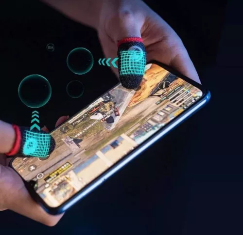 Gamer control kesztyű, Csúszás és izzadságmentes ujj kesztyű