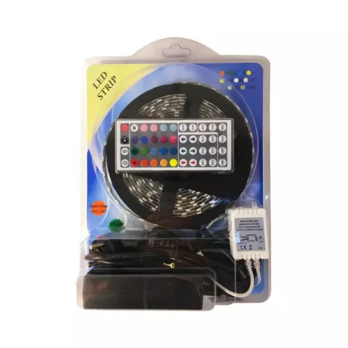 RGB színes LED szalag szett - 5 m - 60 LED / m - IP65
