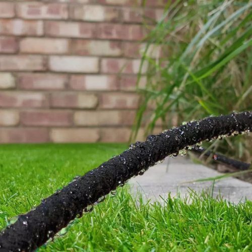 Gyöngyözőcső gyorscsatlakozókkal - 10 m - fekete