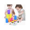 Montessori Toys Stack Cup játék kártyával 