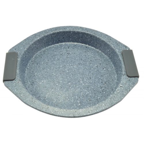 Tepsi kerek tapadásmentes bevonattal, szilikon füllel