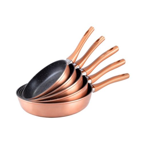 Serpenyő tapadásmentes bevonattal rézhatású 22 cm