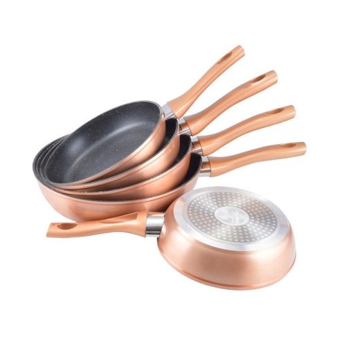 Serpenyő tapadásmentes bevonattal rézhatású 22 cm