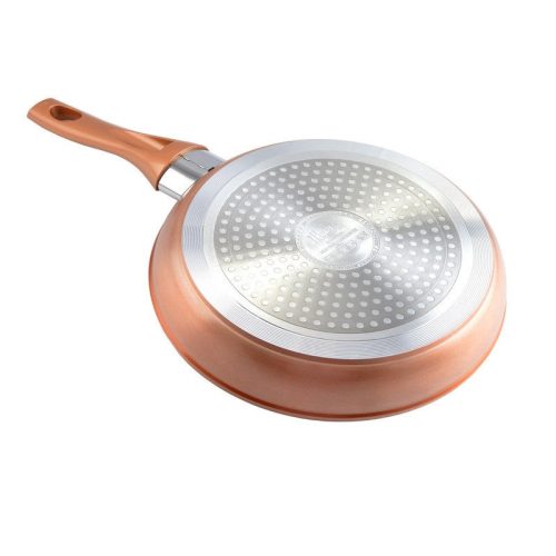 Serpenyő tapadásmentes bevonattal rézhatású 22 cm
