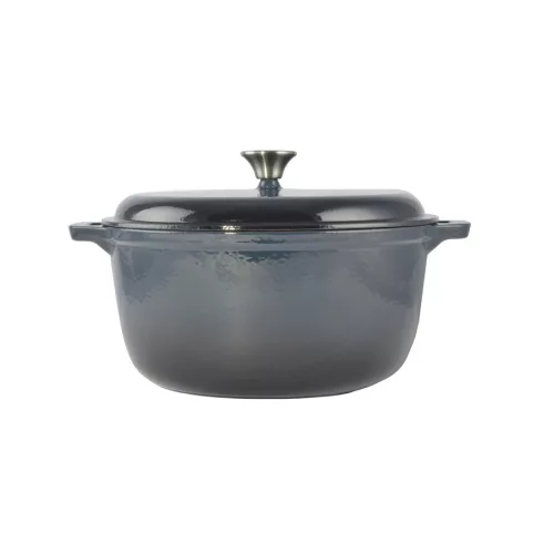 Perfect Home zománcozott öntöttvas lábas 30 cm 7 literes acélkék