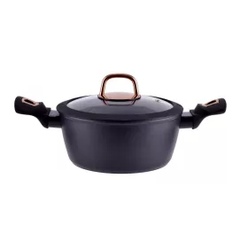   Golden Line tapadásmentes alumínium lábas üvegfedővel 20cm 3,2L indukciós