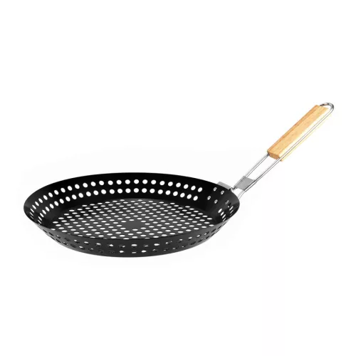 BBQ gesztenyesütő serpenyő 31*3,5 cm