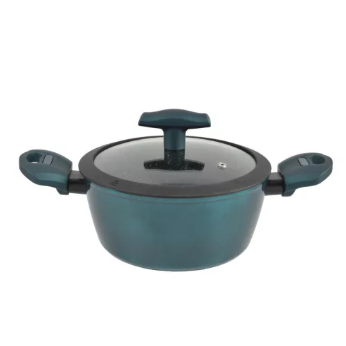Sea Line tapadásmentes alumínium lábas üvegfedővel, indukciós, 20cm, 3,2L
