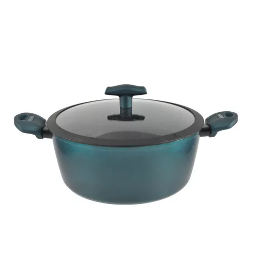 Sea Line tapadásmentes alumínium lábas üvegfedővel, indukciós, 28cm, 6,1L