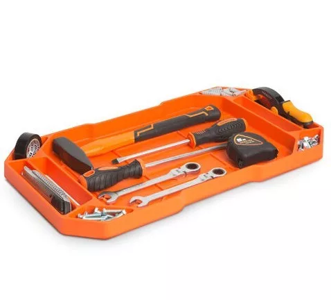 Handy gumi szerszámos tálca tárolórekeszekkel, fogantyúval 53 x 29,5 x 3,5 cm