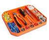 Handy gumi szerszámos tálca tárolórekeszekkel - vonalzóval - 26 x 23,5 x 2,5 cm