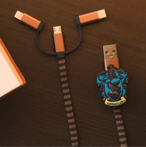 USB 3 az 1-ben töltőkábel Harry Potter mintával