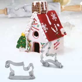 3D mézeskalács házikó süti forma