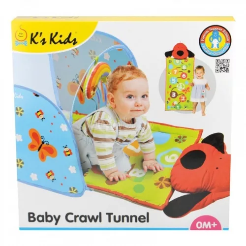 Ks Kids Bébi mászó alagút és játszószőnyeg