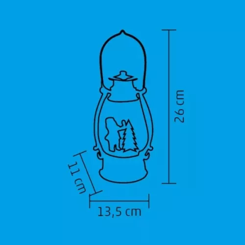 Lámpás folyadékkal és csillámokkal (mikulás figurás)