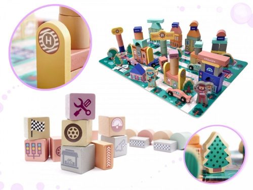 Fa építőjáték, 160 db