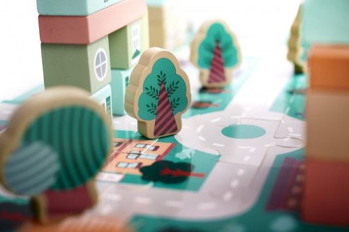 Fa építőjáték, 160 db