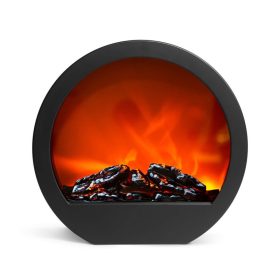   Kandalló LED-es lánghatással - elemes, hálózati (35 x 12 x 38 cm) -Bewello