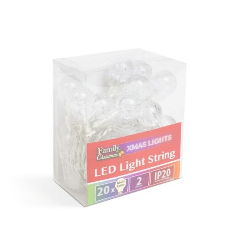 Színes LED fényfüzér (2,3 m)