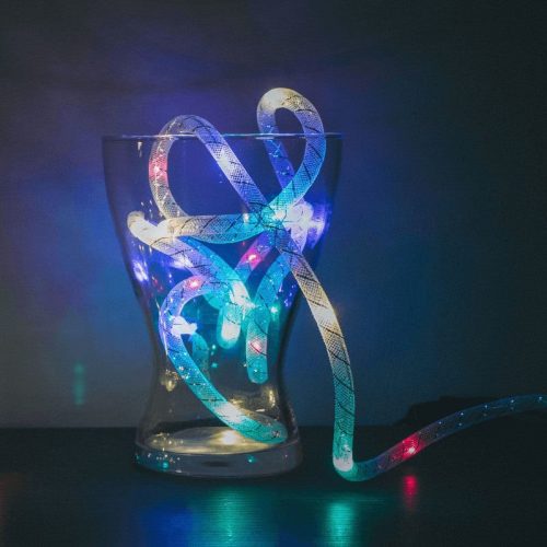 Karácsonyi fényfüzér ezüst szállal