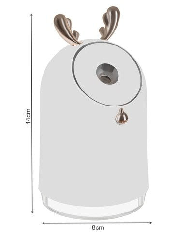 Rénszarvas agancs alakú mini aromaterápiás diffúzor, USB-ről tölthető (Malatec)