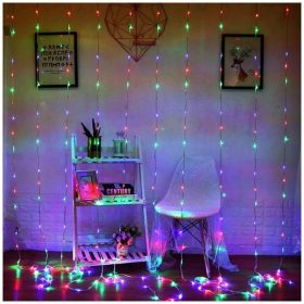 Fényfüggöny - 300 LED, többszínű