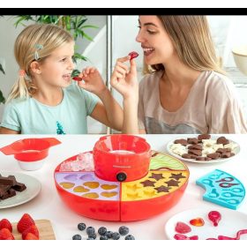   2 in 1 Gumicukor és csokoládéforma, fondü gép (InnovaGoods)