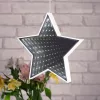 LED végtelen tükör világítás, csillag alakú