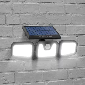   Mozgásérzékelős szolár reflektor karos, forgatható (3 LED) - Phenom